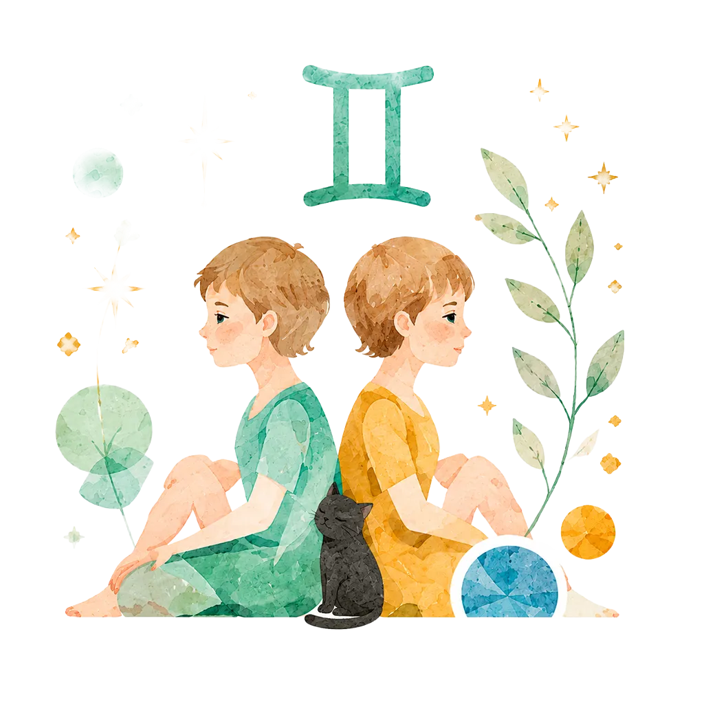双子座の挿絵